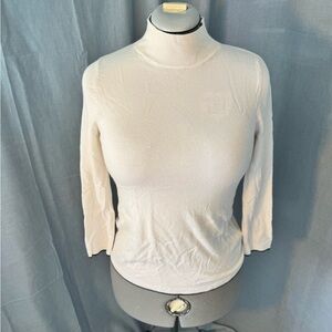 Elegant White Women's Turtleneck